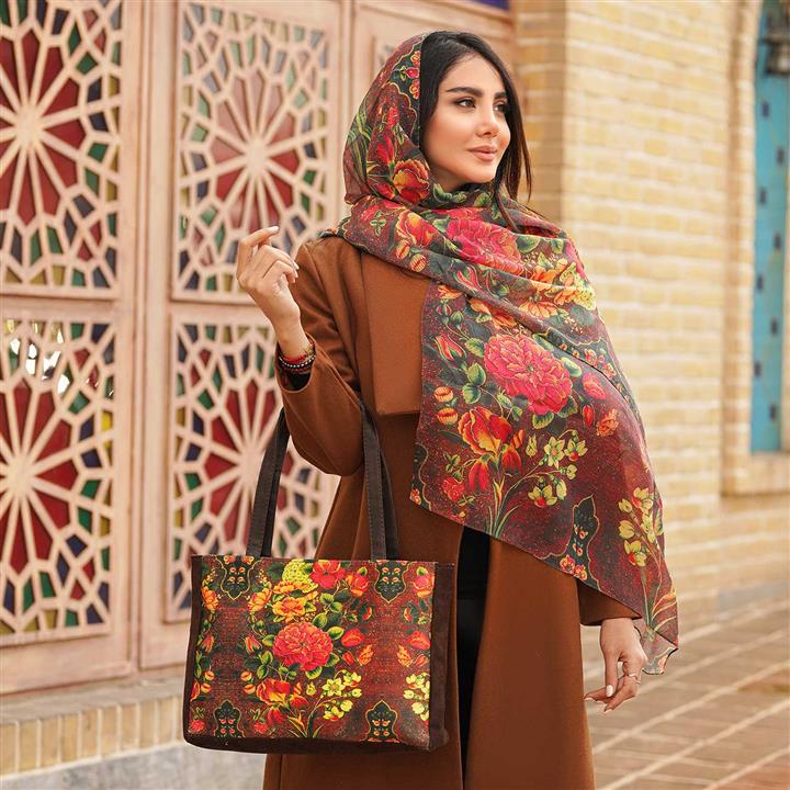 ست کیف و شال زنانه بهار کد ۱۰ Bahar Women Bag and Shawl Set Code 10